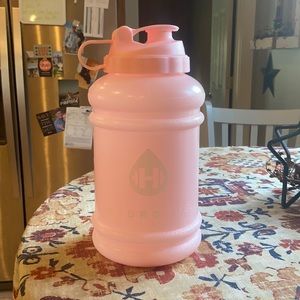 Light Pink hydrojug with straw
